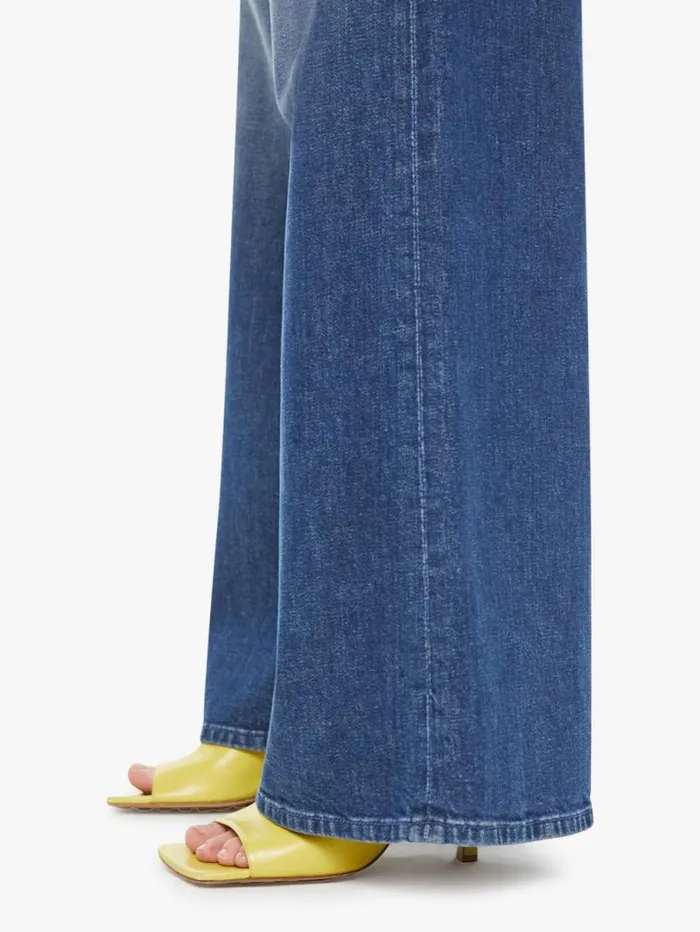 Women Petites Mother Denim PETITES The Lil039 Ditcher Roller Sneak Blue dark