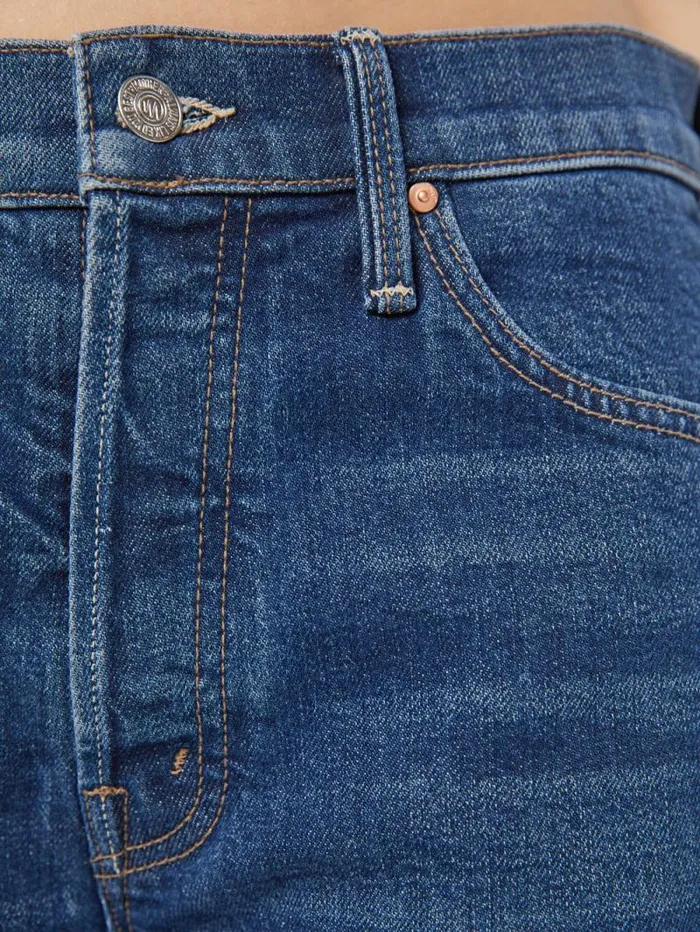 Women Petites Mother Denim PETITES The Lil039 Ditcher Roller Sneak Blue dark