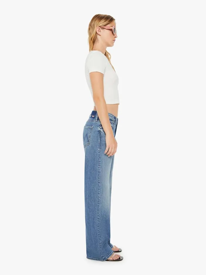 Women Petites Mother Denim PETITES The Lil039 Dodger Sneak Blue medium