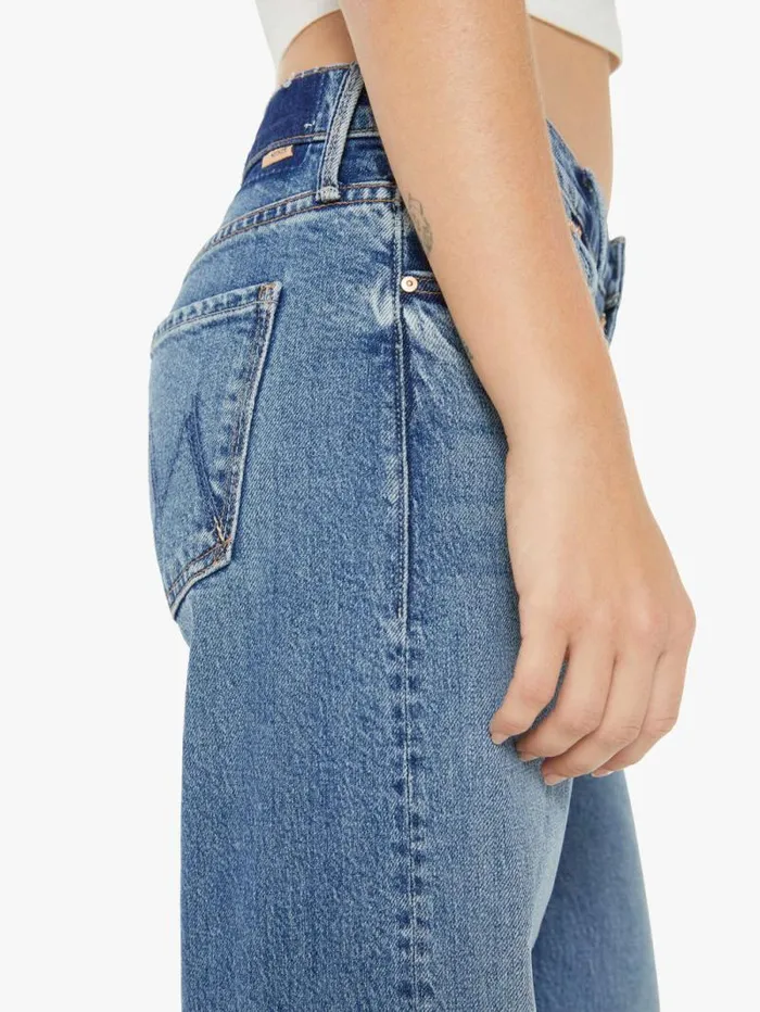 Women Petites Mother Denim PETITES The Lil039 Dodger Sneak Blue medium