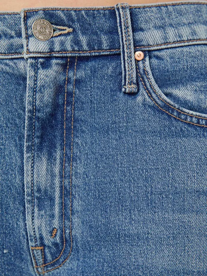 Women Petites Mother Denim PETITES The Lil039 Dodger Sneak Blue medium