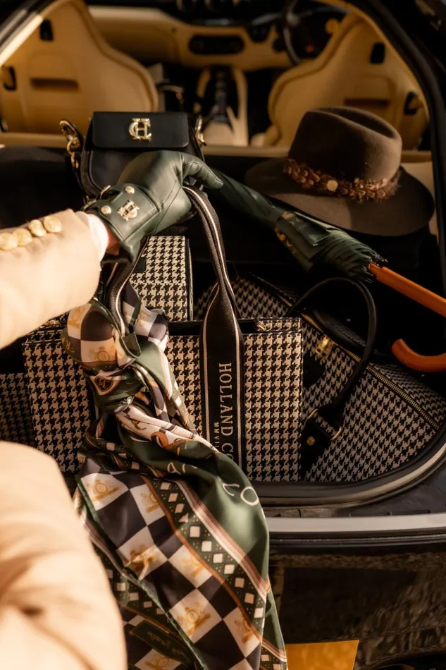 Women Pimlico Mini Tote Ecru Houndstooth Holland Cooper Bags Women Pimlico Mini Tote Ecru Houndstooth Holland Cooper Bags