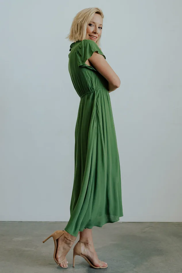 Women Prestyn Midi Dress Green Baltic Born Midi Dresses Women Prestyn Midi Dress Green Baltic Born Midi Dresses