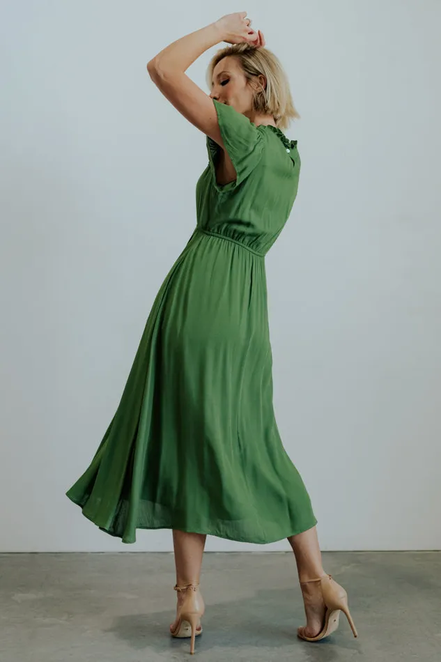 Women Prestyn Midi Dress Green Baltic Born Midi Dresses Women Prestyn Midi Dress Green Baltic Born Midi Dresses