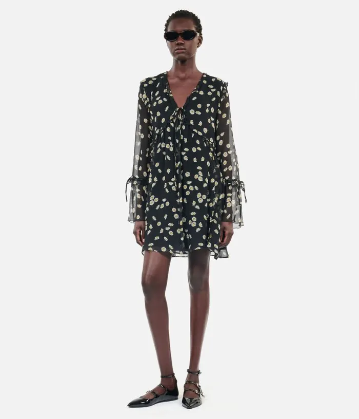 Women Printed Silk Short Dress THE KOOPLES Dresses and Jumpsuits