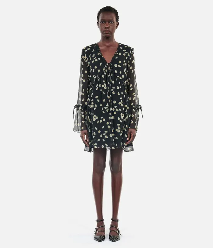 Women Printed Silk Short Dress THE KOOPLES Dresses and Jumpsuits
