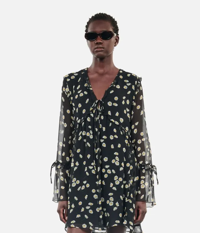 Women Printed Silk Short Dress THE KOOPLES Dresses and Jumpsuits