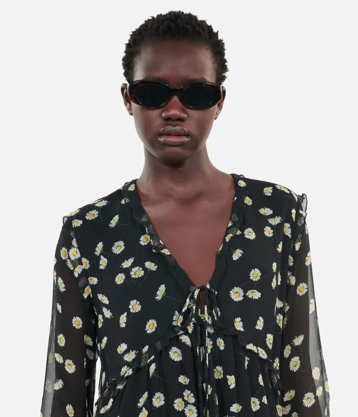 Women Printed Silk Short Dress THE KOOPLES Dresses and Jumpsuits