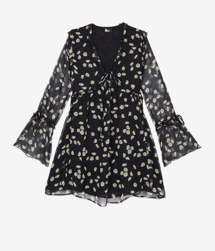 Women Printed Silk Short Dress THE KOOPLES Dresses and Jumpsuits