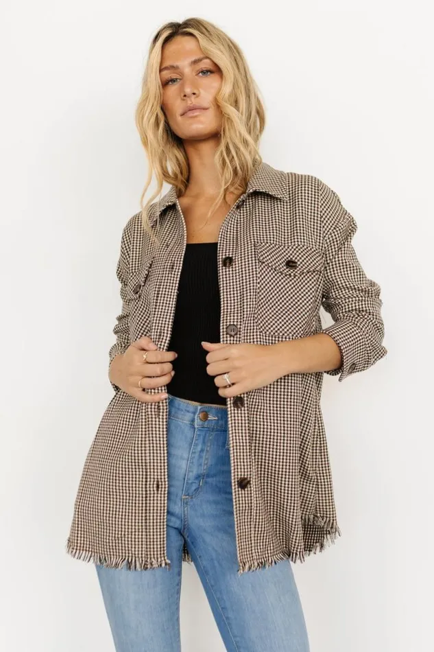 Women Raffi Checkered Shacket Multi Baltic Born Outerwear