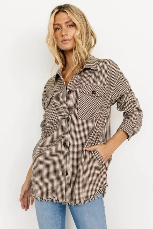 Women Raffi Checkered Shacket Multi Baltic Born Outerwear Women Raffi Checkered Shacket Multi Baltic Born Outerwear
