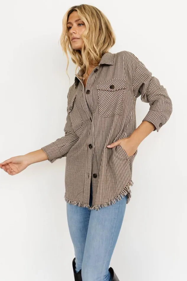 Women Raffi Checkered Shacket Multi Baltic Born Outerwear Women Raffi Checkered Shacket Multi Baltic Born Outerwear