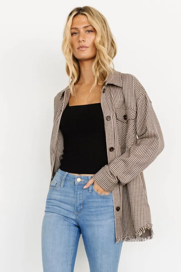 Women Raffi Checkered Shacket Multi Baltic Born Outerwear Women Raffi Checkered Shacket Multi Baltic Born Outerwear
