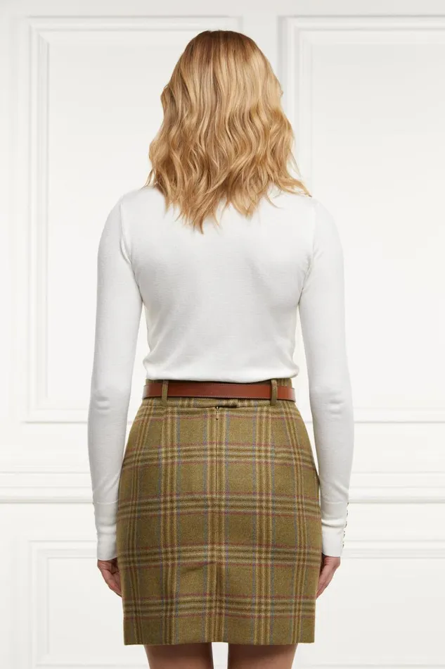 Women Regency Skirt Avebury Green Check Holland Cooper Tailoring Women Regency Skirt Avebury Green Check Holland Cooper Tailoring