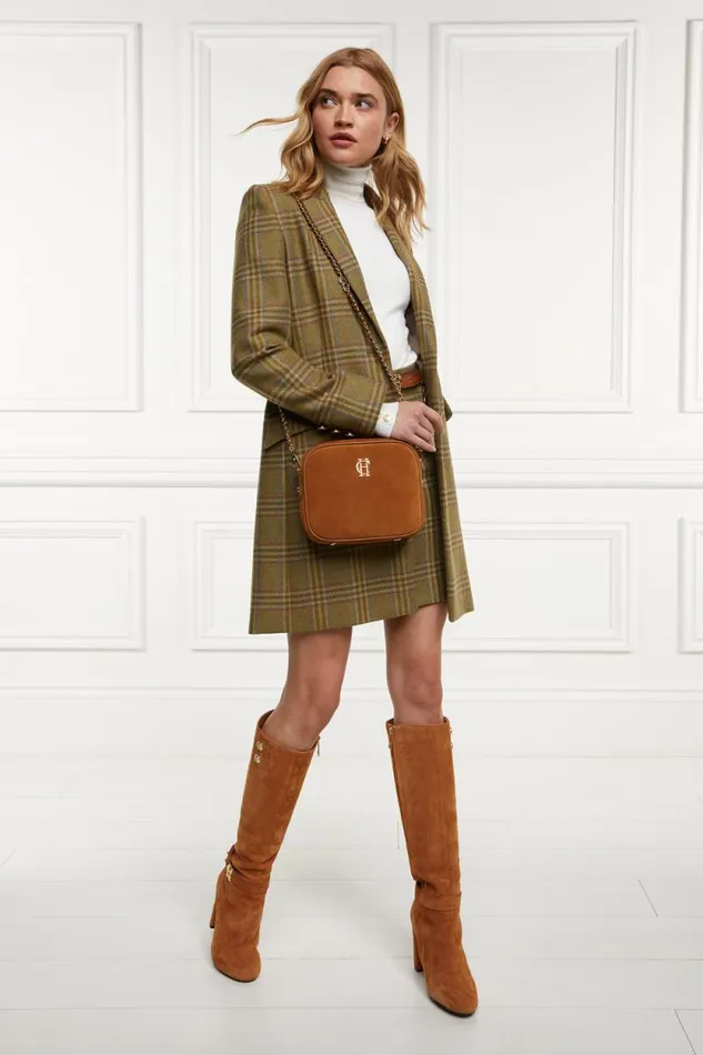 Women Regency Skirt Avebury Green Check Holland Cooper Tailoring Women Regency Skirt Avebury Green Check Holland Cooper Tailoring