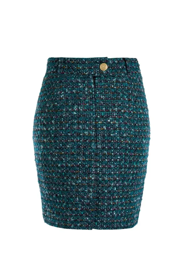Women Regency Skirt Emerald Boucle Holland Cooper Tailoring Women Regency Skirt Emerald Boucle Holland Cooper Tailoring