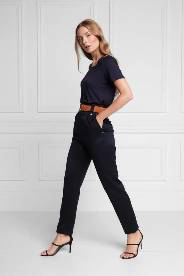 Women Relax Fit Crew Neck Tee Ink Navy Holland Cooper Tops Women Relax Fit Crew Neck Tee Ink Navy Holland Cooper Tops