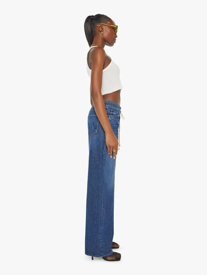 Women Relaxed Mother Denim The Drawn Tagger Sneak Blue dark