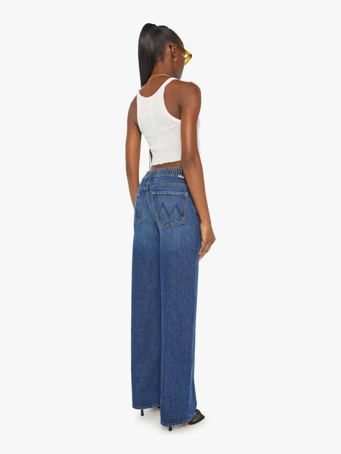 Women Relaxed Mother Denim The Drawn Tagger Sneak Blue dark