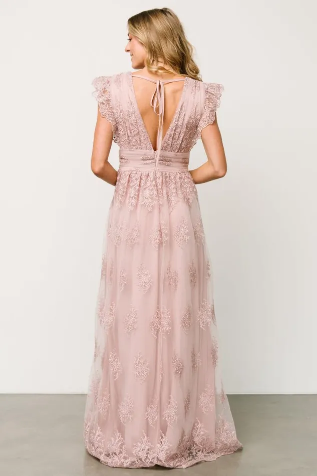 Women Rhea Tulle Maxi Dress Dusty Rose Baltic Born Tulle Styles Women Rhea Tulle Maxi Dress Dusty Rose Baltic Born Tulle Styles