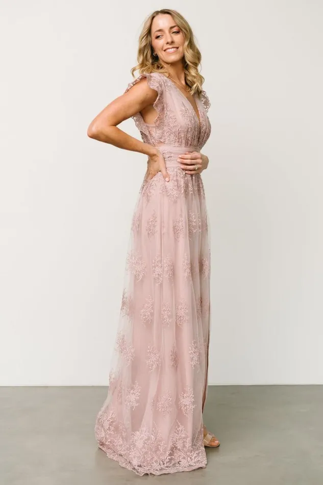 Women Rhea Tulle Maxi Dress Dusty Rose Baltic Born Tulle Styles Women Rhea Tulle Maxi Dress Dusty Rose Baltic Born Tulle Styles