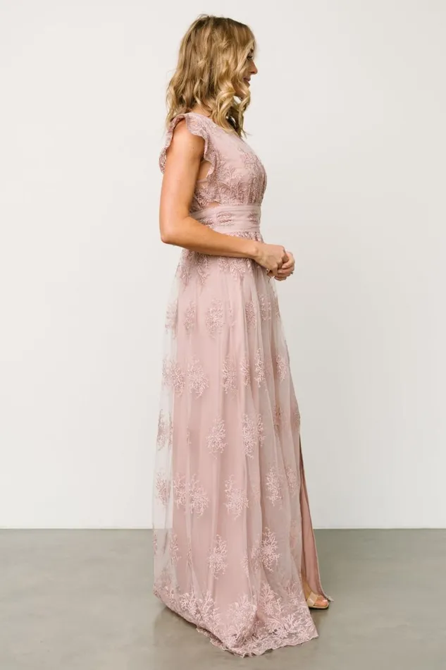 Women Rhea Tulle Maxi Dress Dusty Rose Baltic Born Tulle Styles Women Rhea Tulle Maxi Dress Dusty Rose Baltic Born Tulle Styles