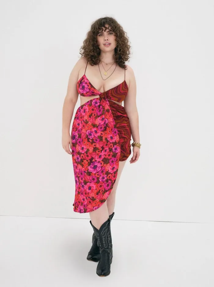 Women Rita Midi Dress Red For Love and Lemons Dresses Women Rita Midi Dress Red For Love and Lemons Dresses