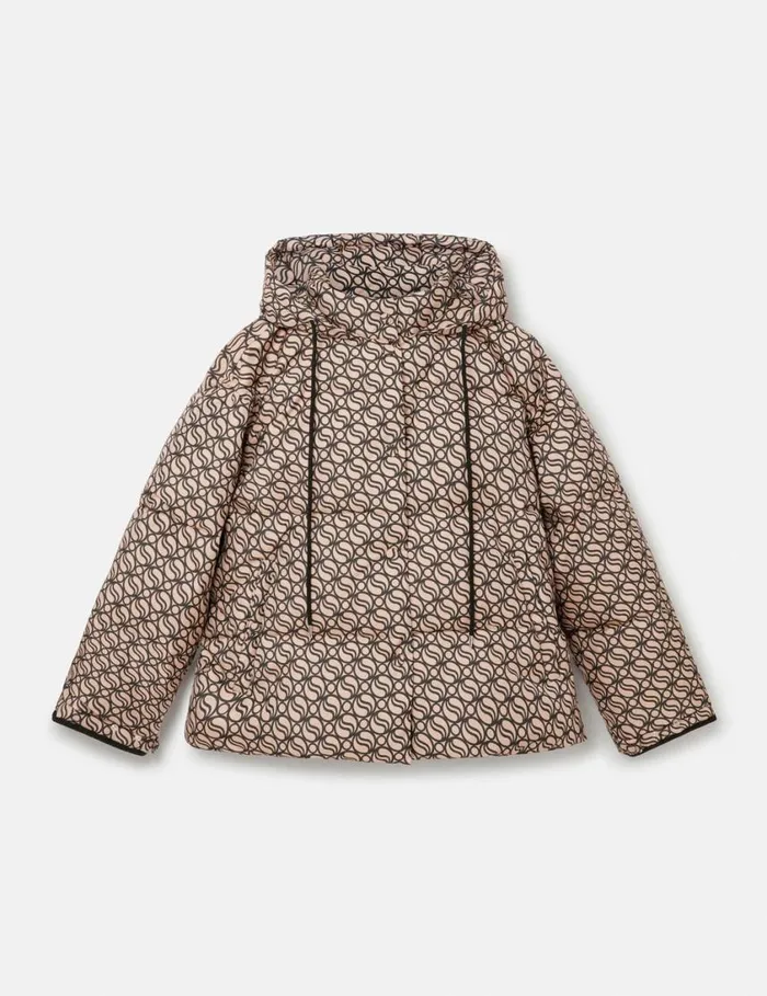 Women SWave Short Puffer Coat Raffia Stella McCartney Coats And Jackets