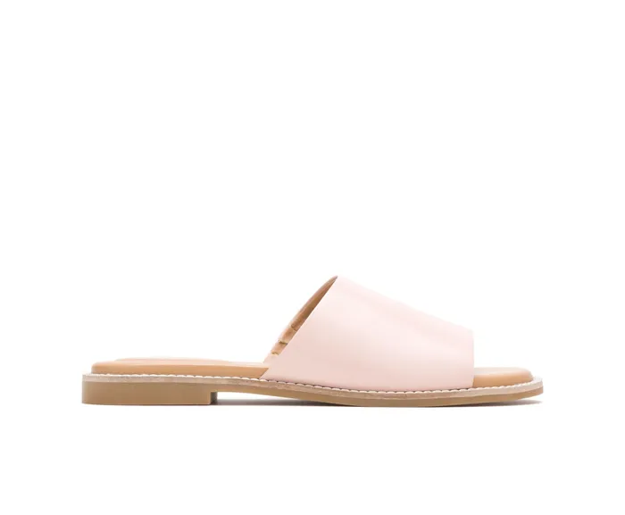 Women Sandals Hush Puppies Lexi Slide Pale Rose Leather