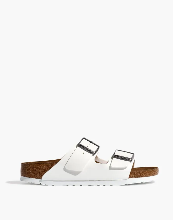 Women Sandals Madewell Birkenstock Arizona Sandals In BirkoFlor White