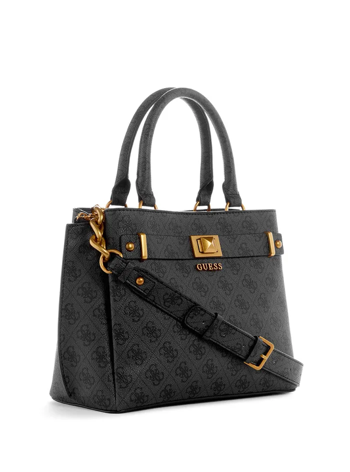 Women Satchel GUESS Coal Logo Aieta Girlfriend Satchel Women Satchel GUESS Coal Logo Aieta Girlfriend Satchel