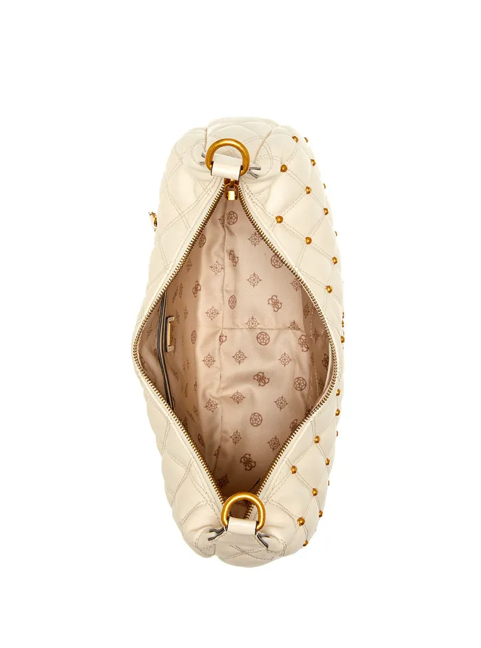 Women Satchel GUESS White Triana Hobo Bag Women Satchel GUESS White Triana Hobo Bag
