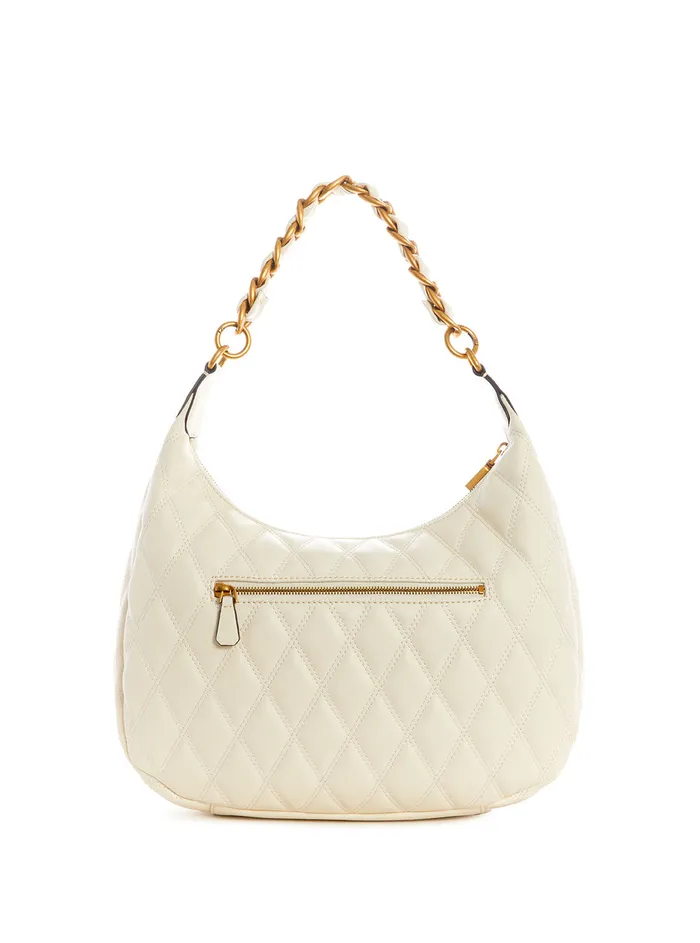 Women Satchel GUESS White Triana Hobo Bag Women Satchel GUESS White Triana Hobo Bag