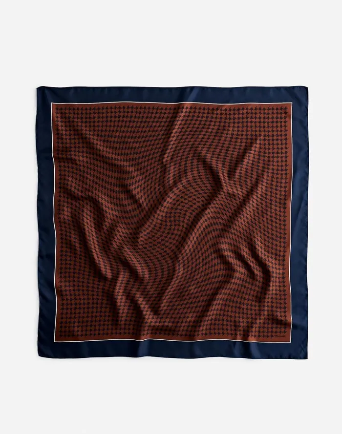 Women Scarves Madewell Medium Silk Bandana Rich Brown