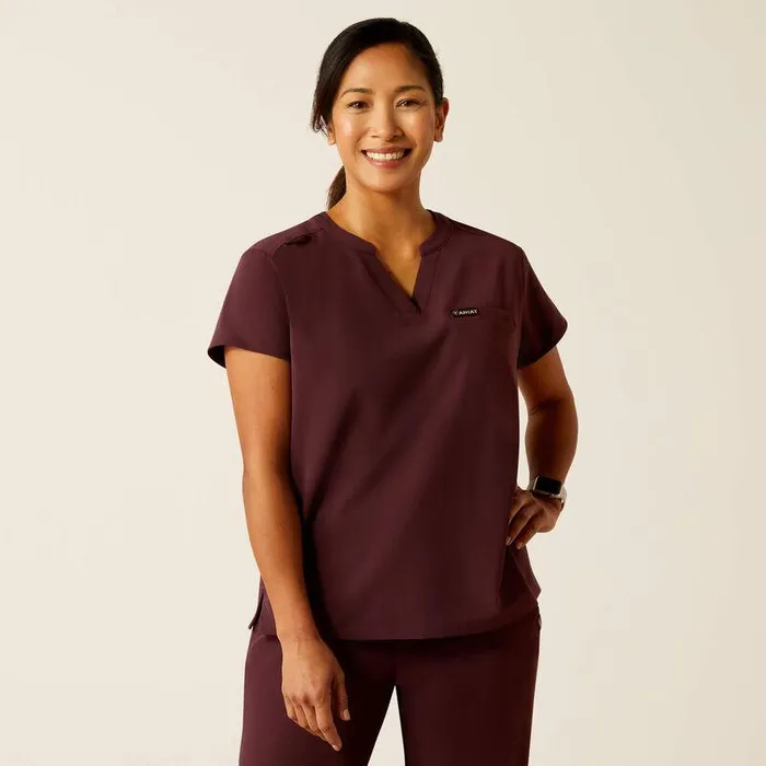 Women Scrubs Ariat Eliza Fashion Scrub Top Winetasting