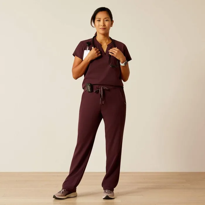 Women Scrubs Ariat Eliza Fashion Scrub Top Winetasting Women Scrubs Ariat Eliza Fashion Scrub Top Winetasting