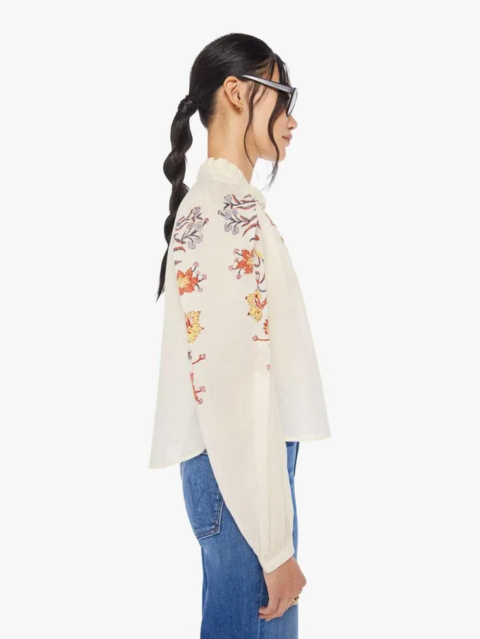 Women Shirts Mother Denim Annabel Shirt Ivory Sun