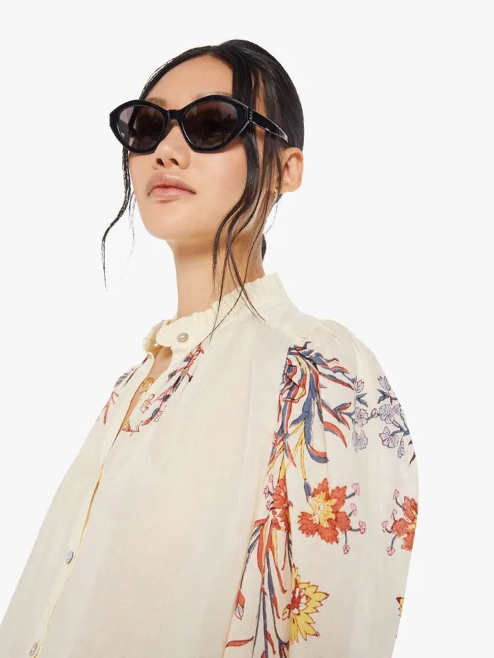 Women Shirts Mother Denim Annabel Shirt Ivory Sun