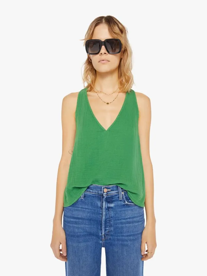 Women Shirts Mother Denim Axl Top Pesto