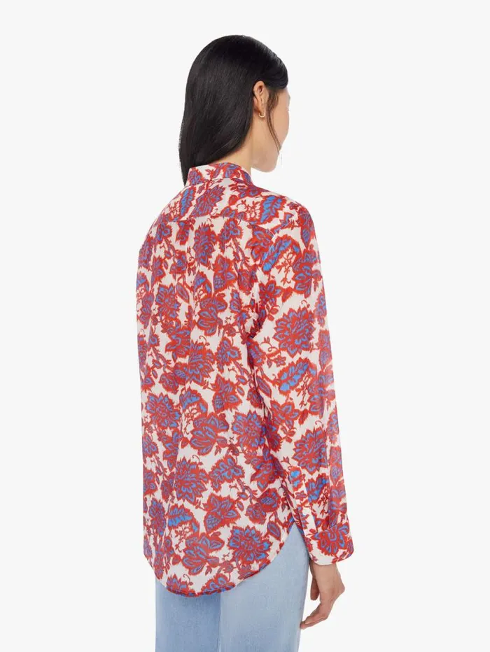 Women Shirts Mother Denim Beau Shirt Electric Red