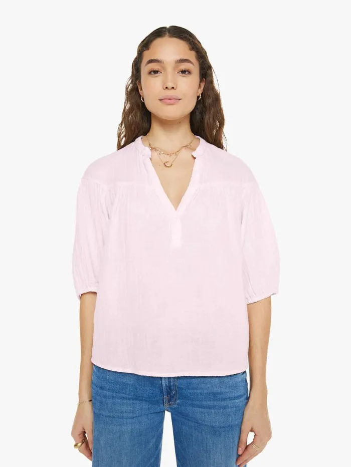 Women Shirts Mother Denim Clem Top Pink Blush