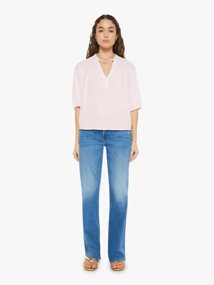 Women Shirts Mother Denim Clem Top Pink Blush