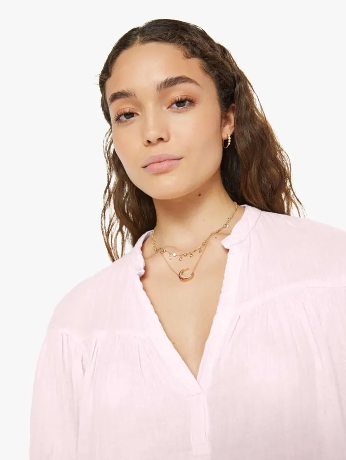 Women Shirts Mother Denim Clem Top Pink Blush