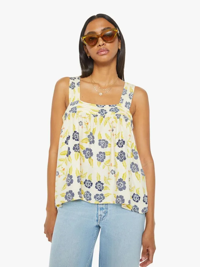 Women Shirts Mother Denim Jasmine Top Prairie Indigo