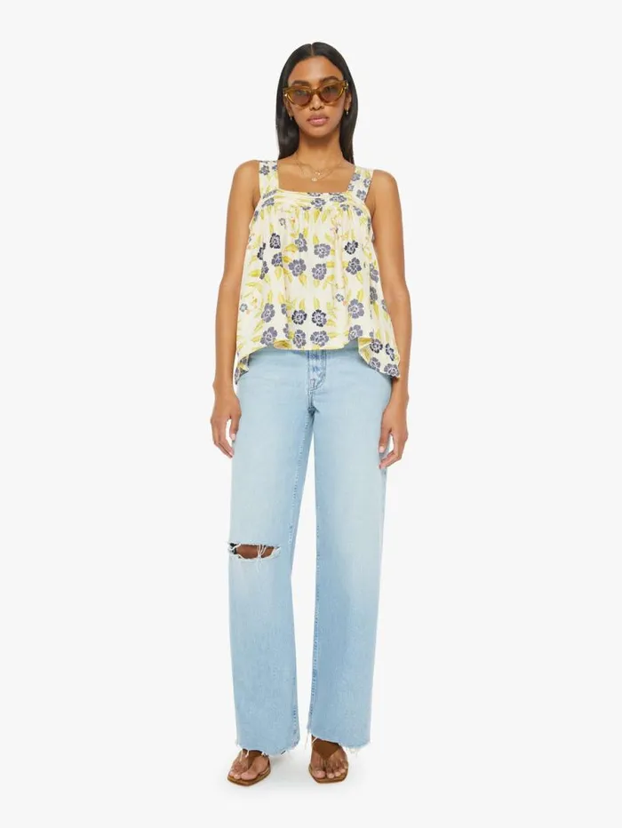 Women Shirts Mother Denim Jasmine Top Prairie Indigo
