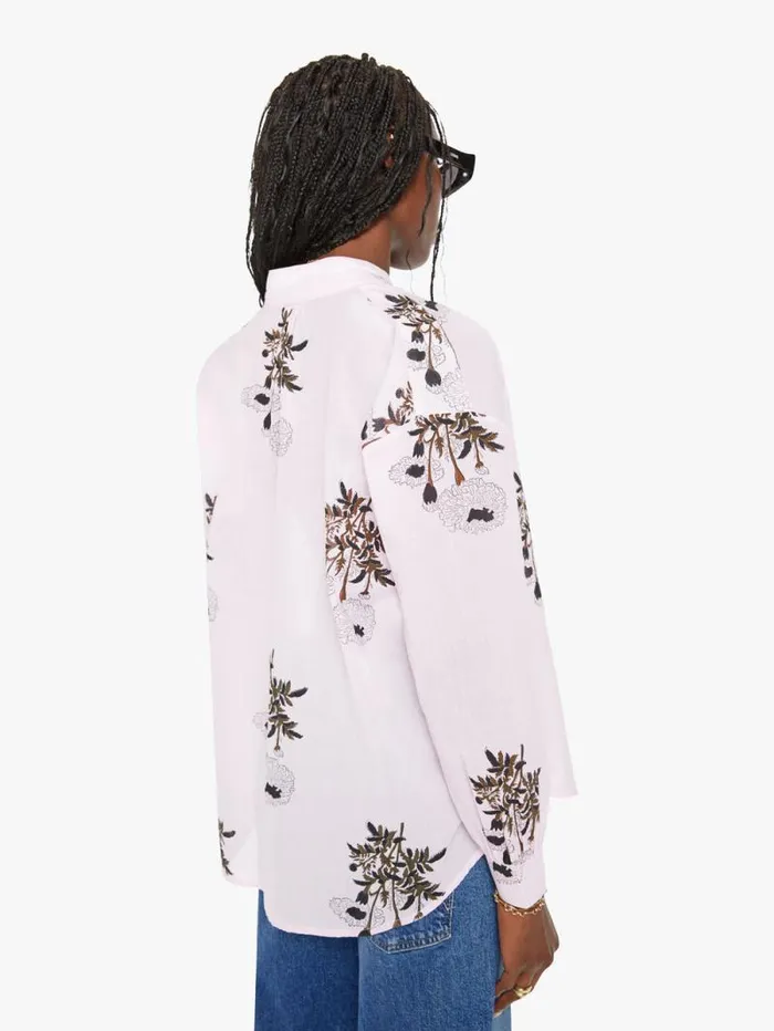 Women Shirts Mother Denim Kiki Bloom Shirt Pink Anemone