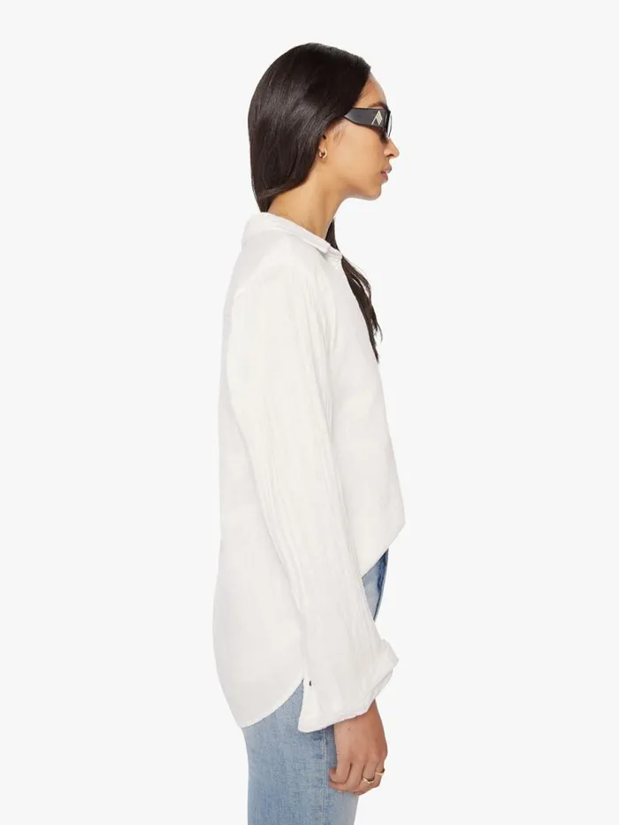 Women Shirts Mother Denim Scout Shirt White