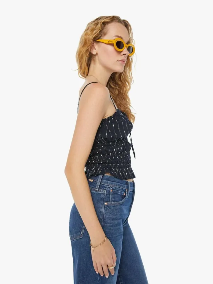 Women Shirts Mother Denim The Wild Oats Tank Black