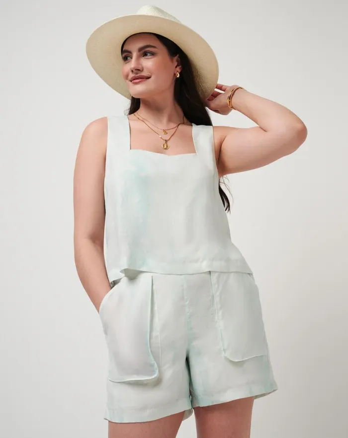 Women Shorts TravisMathew TROPIC WINDS SHORT Dusty Aqua Women Shorts TravisMathew TROPIC WINDS SHORT Dusty Aqua