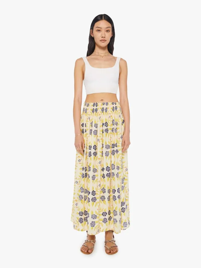 Women Skirts and Dresses Mother Denim Bella Skirt Prairie Indigo